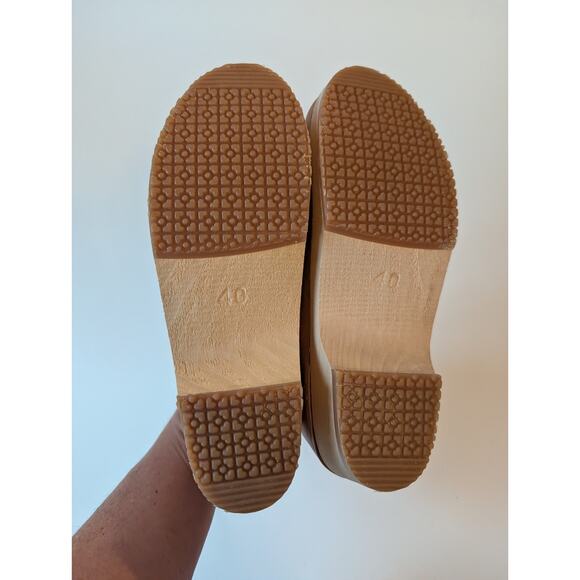 Sandgrens Anthropologie Clogs Brett low closed back Ecru Tan size 40 (9/9.5) - Picture 9 of 9